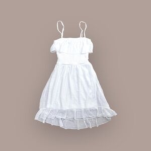 White XS BCX Ruffled Sundress